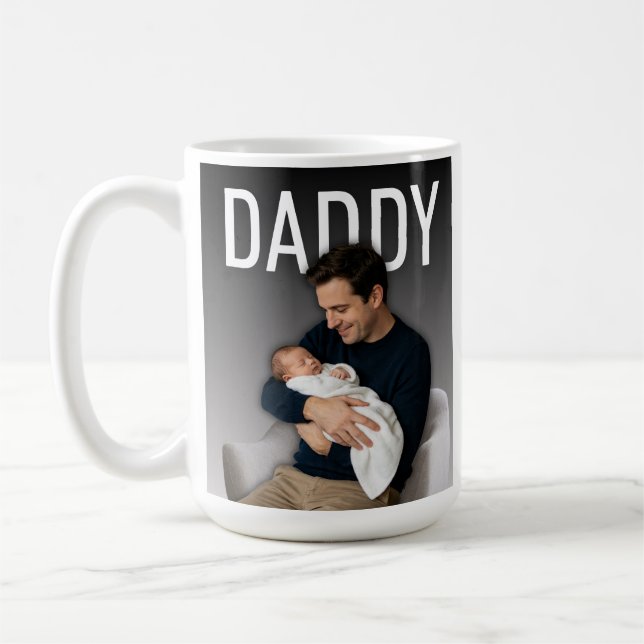 Caneca De Café Dad Photo This Year Name Best Daddy Ever (Esquerda)