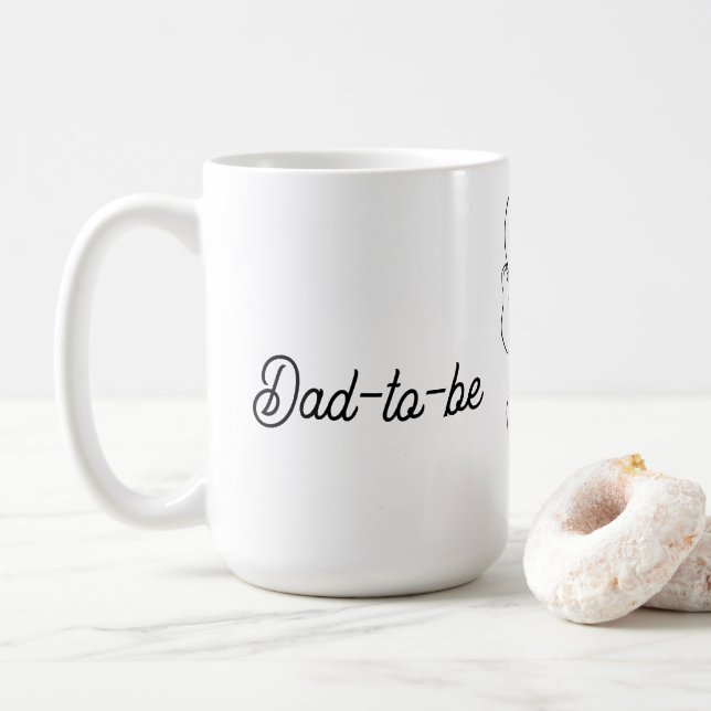 Caneca De Café Dad-to-be  (Com Donut)