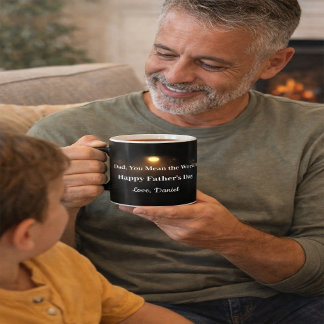 Caneca De Café Dad You Mean the World Mug Celestial Keepsake Gift