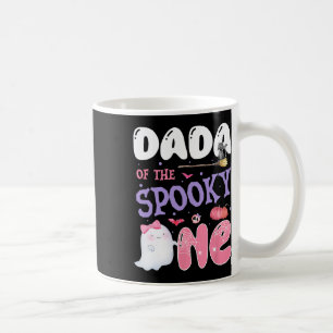 Caneca De Café Dada De Um primeiro aniversario De Rosa De Hallowe