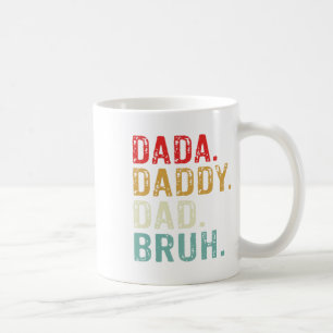 Caneca De Café Dada Pai Pai Bruh Retro Vintage Funny Padres Da