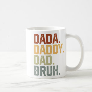 Caneca De Café Dada Pai Pai Bruh Retro Vintage Funny Padres Da