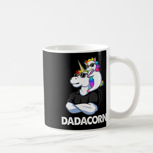 Caneca De Café Dadacorn - Pai Unicorn E Engraçado (Direita)