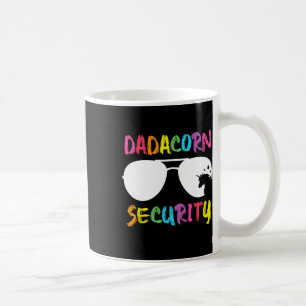 Caneca De Café Dadacorn Unicórnio de Segurança Pai e Menina Papai