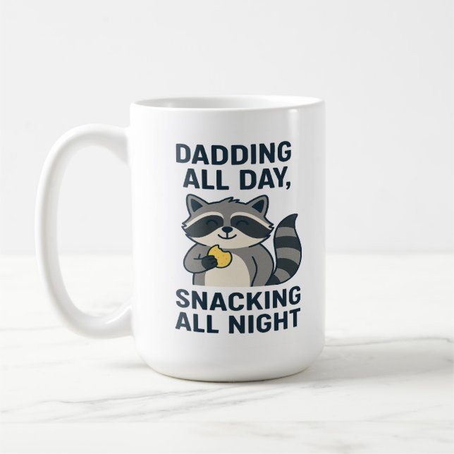 Caneca De Café Dadd All Day, Roubar A Noite Toda (Esquerda)