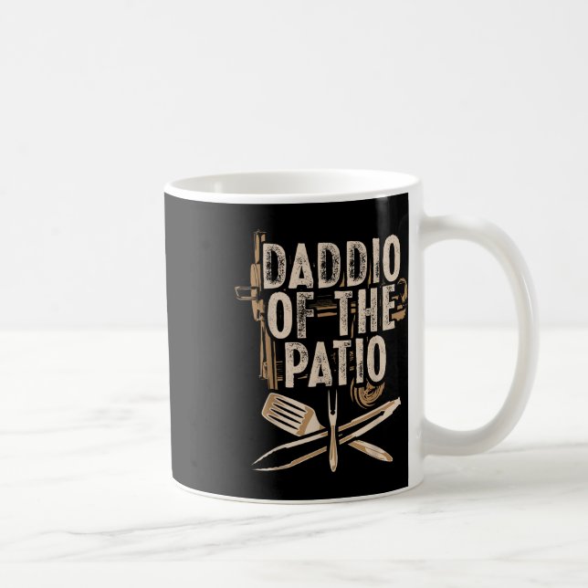 Caneca De Café Daddio Da Carne Fumante De Churrasco De Patio (Direita)