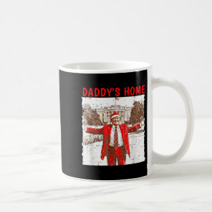 Caneca De Café Daddys Home Estará Em Casa Para O Trump De Natal 2