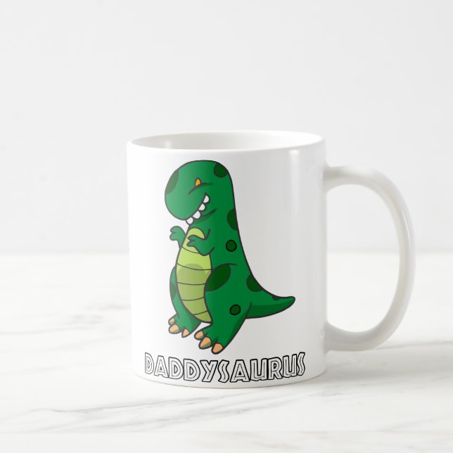 Caneca De Café Daddysaurus (Direita)