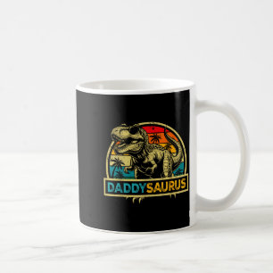 Caneca De Café Daddysaurus T Rex Dinossauro Pai Saurus Família Co