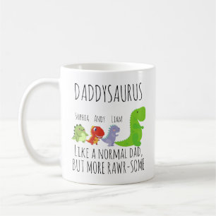 Caneca De Café Daddysaurus, um pouco de Rastreio Personalizado