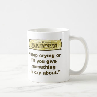 Caneca De Café Dadism - pare de gritar ou eu dar-lhe-ei algo…