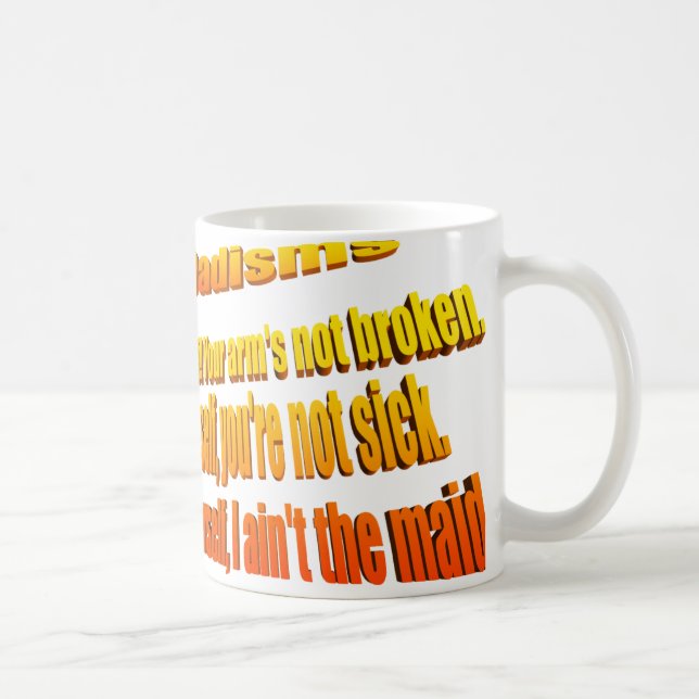 Caneca De Café Dadisms, fixa-o você mesmo (Direita)