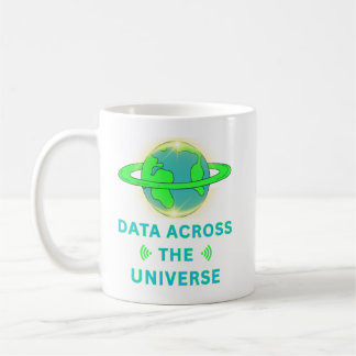 Caneca De Café Dados Através do Universo