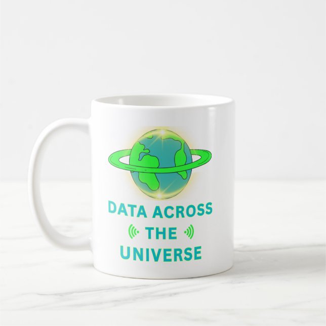 Caneca De Café Dados Através do Universo (Esquerda)