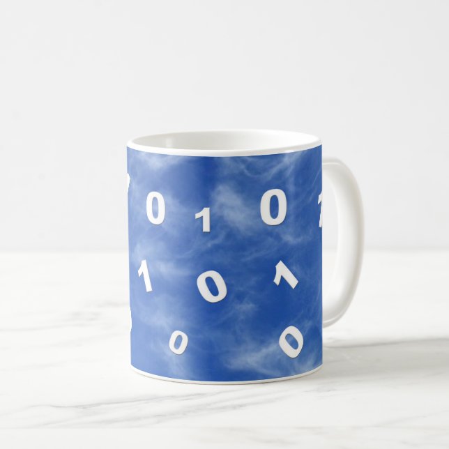 Caneca De Café Dados de computação em nuvem (Frente Esquerda)