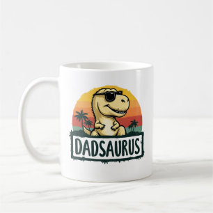 Caneca De Café Dadsaurus Dinosaur Papa Pai Dia de os pais Saurus