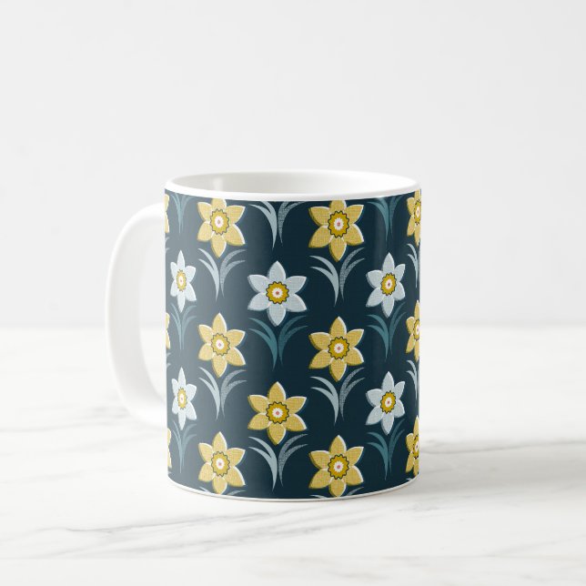 Caneca De Café Daffodilo dançante (Frente Esquerda)