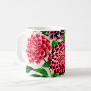 Caneca De Café Dahlia ilustrada