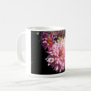 Caneca De Café Dahlia Rosa e Laranja – Fotografia de Arte