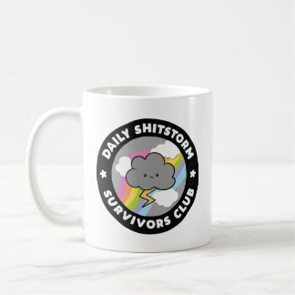 Caneca De Café Daily Shitstorm Survivors Club Funny Storm Cloud