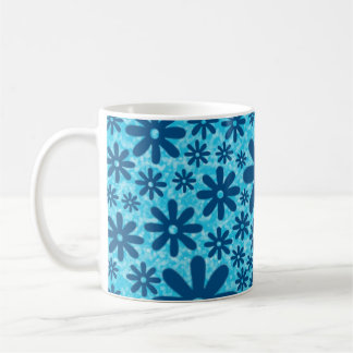 Caneca De Café Daisies Azuis