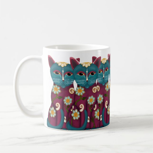 Caneca De Café Daisy Cats (Esquerda)