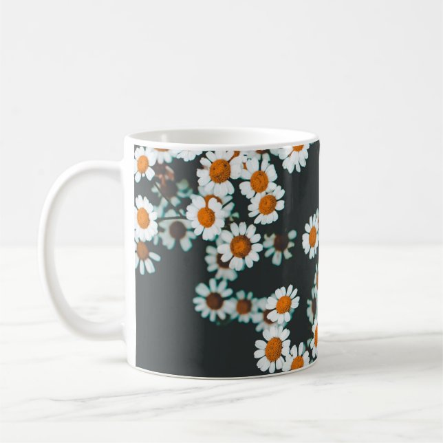 Caneca De Café Daisy Daisies Floral (Esquerda)