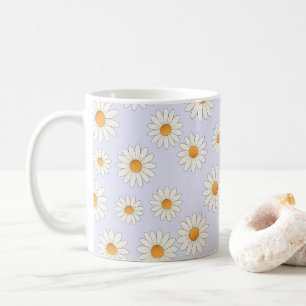 Caneca De Café Daisy Floral Mug - Flor Feliz Café