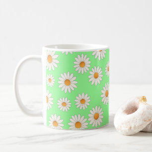Caneca De Café Daisy Floral Mug - Flor Feliz Café