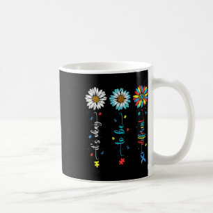 Caneca De Café Daisy Flower Autism Consciência É Certo Ser Difere
