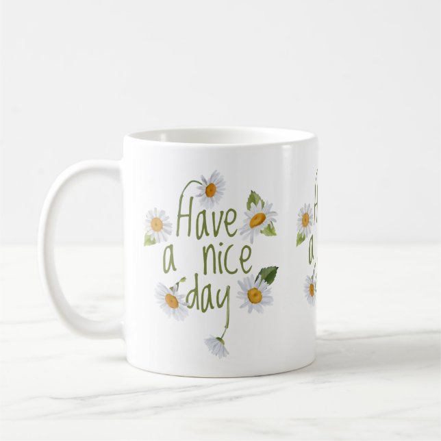Caneca De Café Daisy Flowers (Esquerda)