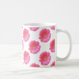 Caneca De Café Daisy gerbera rosa