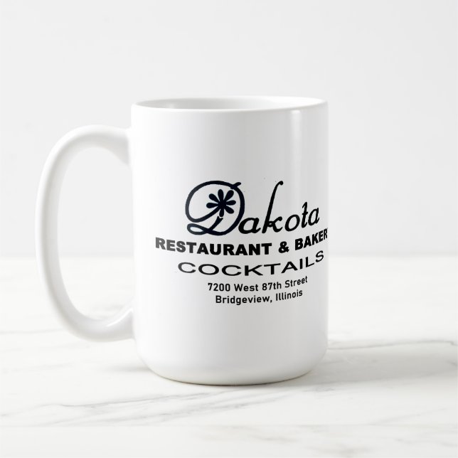 Caneca De Café Dakota Restaurant & Bakery, Bridgeview, IL (Esquerda)