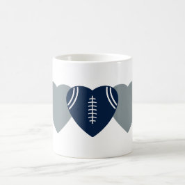 Caneca De Café Dallas Cowboys Futebol Heart Design