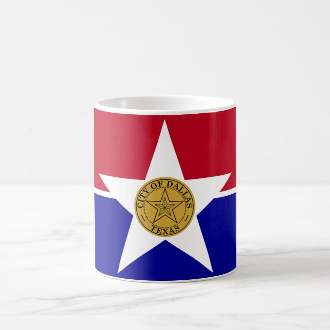Caneca De Café Dallas Flag (Centro)