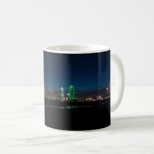 Caneca De Café Dallas Skyline Dawn Pano Coffee Mug