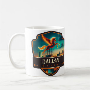 Caneca De Café Dallas, Texas   Antigo