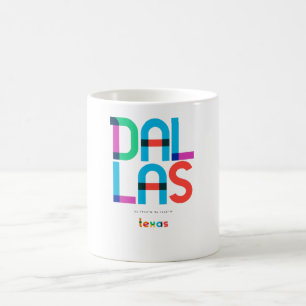 Caneca De Café Dallas Texas Meio século, Pop Art,