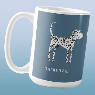 Caneca De Café Dálmata Divertido Personalizado