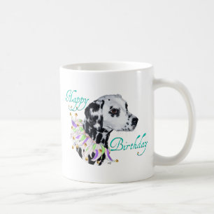 Caneca De Café Dálmata Feliz Aniversário