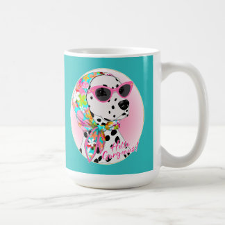 Caneca De Café Dálmata Olá Lindíssimo!