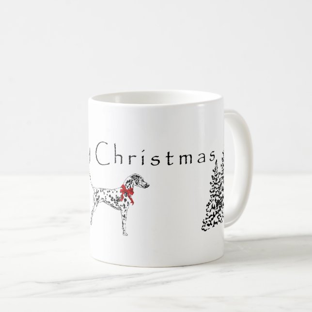 Caneca De Café Dalmatian (Frente Esquerda)