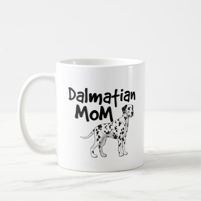 Caneca de café Dalmatian bonito das mulheres do (Esquerda)