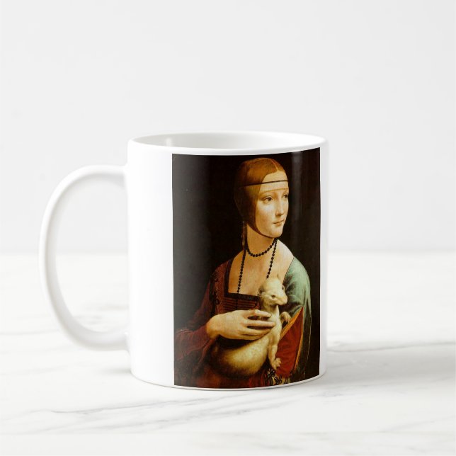 Caneca De Café Dama com Arminho, Leonardo Da Vinci (Esquerda)