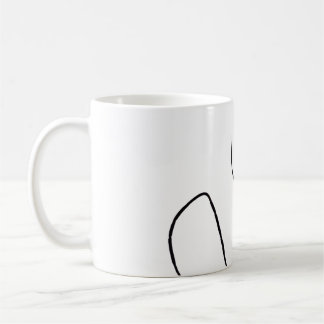 Caneca De Café Dama con los labios fucsias