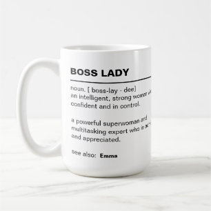 Caneca De Café Dama de chefe personalizada - Presentes para chefe