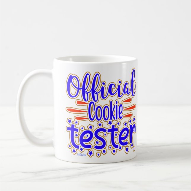 Caneca De Café Dama de festa engraçada de biscoito engraçada COOK (Esquerda)