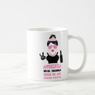 Caneca De Café Dama de Honra Aparentemente Nós Somos Problema Qua