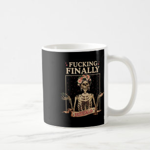 Caneca De Café Dama de honra finalmente esqueleto de Halloween Fc