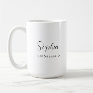 Caneca De Café Dama de honra personalizada Não posso dizer "sim" 